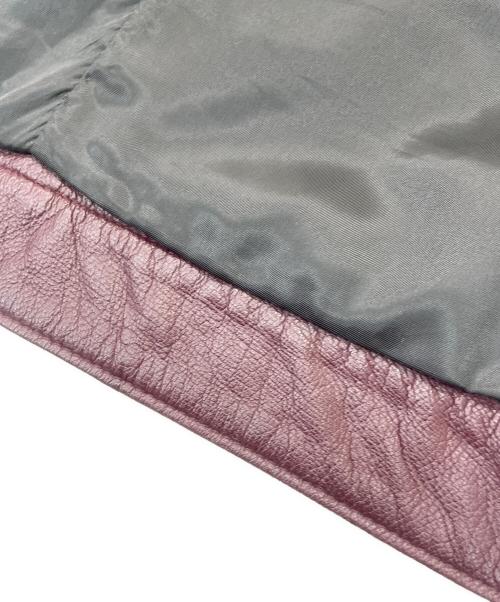 renoma HOMME（レノマオム）renoma HOMME (レノマオム) ラムレザーシングルライダースジャケット バーガンディー サイズ:Lの古着・服飾アイテム