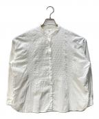 maison de soilメゾンドソイル）の古着「コットンレースシャツ」｜ホワイト