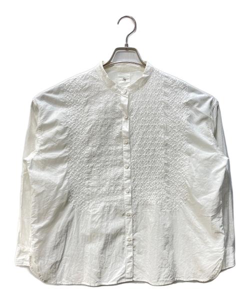 maison de soil（メゾンドソイル）maison de soil (メゾンドソイル) コットンレースシャツ ホワイト サイズ:1の古着・服飾アイテム