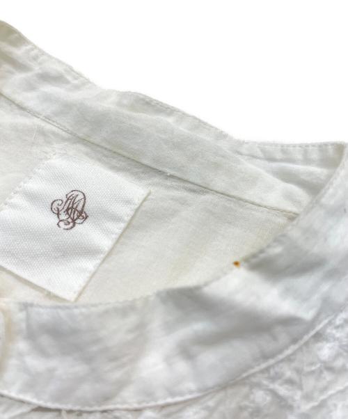 maison de soil（メゾンドソイル）maison de soil (メゾンドソイル) コットンレースシャツ ホワイト サイズ:1の古着・服飾アイテム