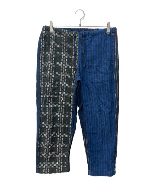 TIGRE BROCANTE（ティグルブロカンテ）TIGRE BROCANTE (ティグルブロカンテ) コットンパッチワークパンツ インディゴ サイズ:Sの古着・服飾アイテム