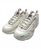 FILAフィラ）の古着「ディストレイサーグラフィック *WBW」｜ベージュ