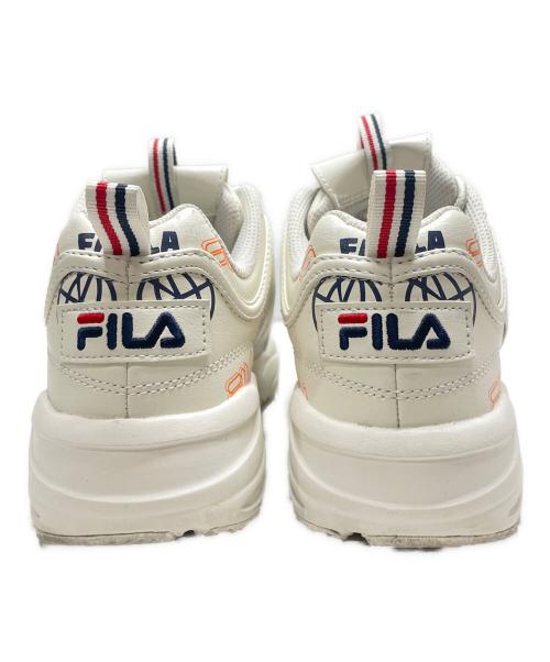 FILA（フィラ）FILA (フィラ) ディストレイサーグラフィック *WBW ベージュ サイズ:23の古着・服飾アイテム