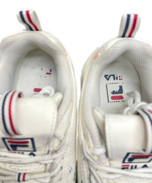 FILA（フィラ）FILA (フィラ) ディストレイサーグラフィック *WBW ベージュ サイズ:23の古着・服飾アイテム