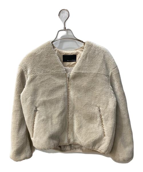 green label relaxing（グリーンレーベルリラクシング）green label relaxing (グリーンレーベルリラクシング) CFC ボア ジップ ブルゾン ベージュ サイズ:36の古着・服飾アイテム