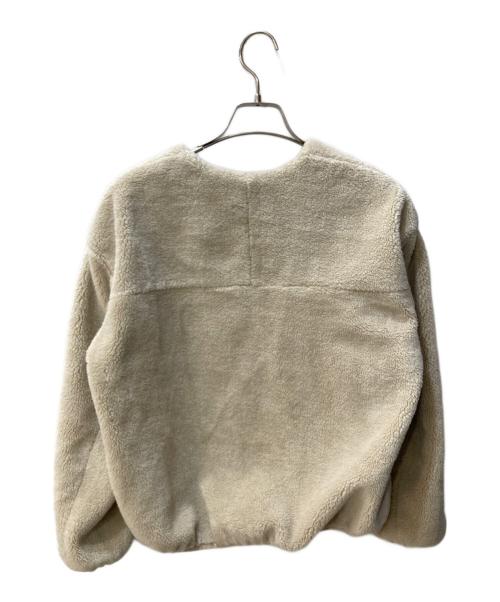 green label relaxing（グリーンレーベルリラクシング）green label relaxing (グリーンレーベルリラクシング) CFC ボア ジップ ブルゾン ベージュ サイズ:36の古着・服飾アイテム