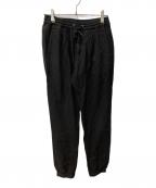 MINEDENIMマインデニム）の古着「C . Wool Denim Hem Zip Easy PS」｜ブラック