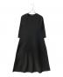 PLST（プラステ）の古着「ホールガーメントRAラインワンピース」｜ブラック