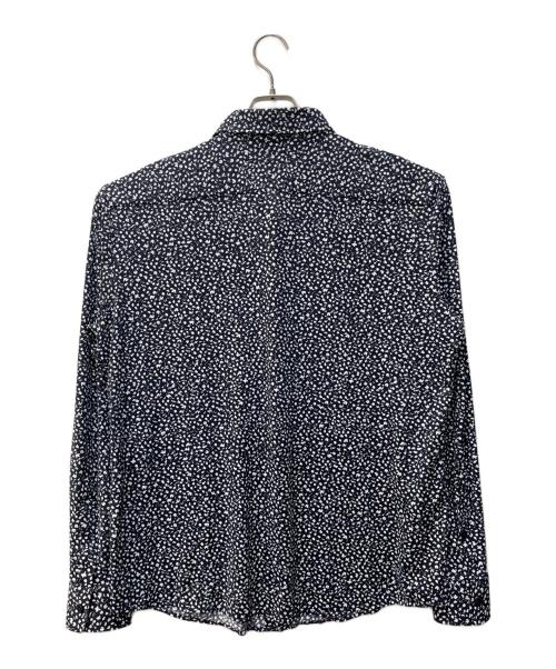 BOSS（ボス）BOSS (ボス) 花柄ストレッチシャツ ネイビー サイズ:XXLの古着・服飾アイテム