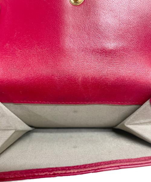 CHANEL（シャネル）CHANEL (シャネル) マトラッセ3つ折り財布 レッドの古着・服飾アイテム