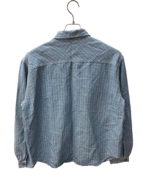 Calvin Klein Jeans（カルバンクラインジーンズ）Calvin Klein Jeans (カルバンクラインジーンズ) リネン混トラッカージャケット ブルー サイズ:Lの古着・服飾アイテム