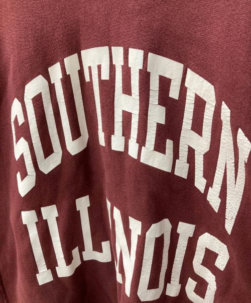 Champion REVERSE WEAVE（チャンピオン リバース ウィーブ）Champion REVERSE WEAVE (チャンピオン リバース ウィーブ) 2段プリントリバースウィーブスウェット レッド サイズ:Largeの古着・服飾アイテム