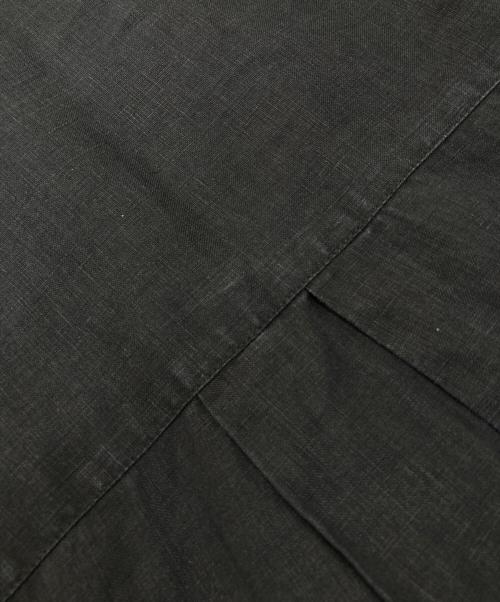 BASCO（バスコ）BASCO (バスコ) リネンブラウス ブラック サイズ:SIZE 2の古着・服飾アイテム