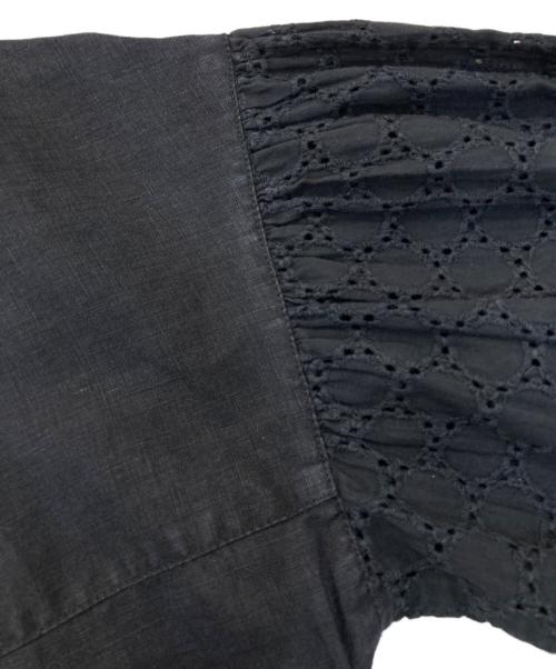 BASCO（バスコ）BASCO (バスコ) リネンブラウス ブラック サイズ:SIZE 2の古着・服飾アイテム