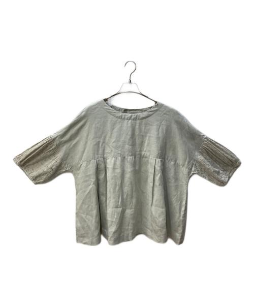 BASCO（バスコ）BASCO (バスコ) リネンブラウス ベージュ サイズ:SIZE 2の古着・服飾アイテム