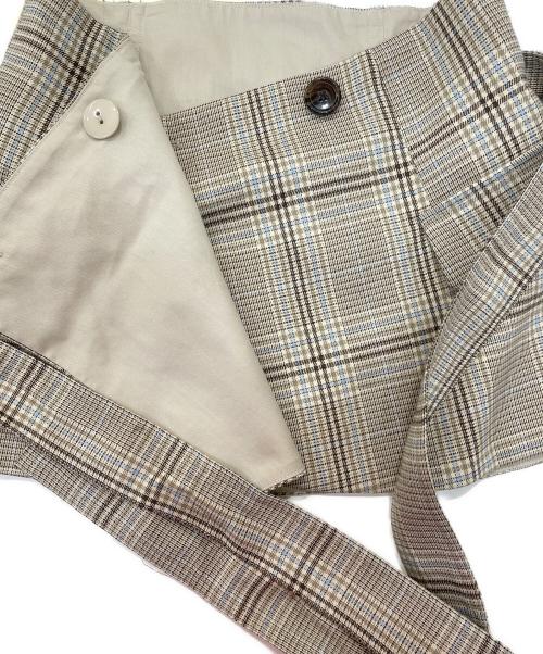 Lily Brown（リリーブラウン）Lily Brown (リリーブラウン) プリーツコルセットスカート ブラウン サイズ:1の古着・服飾アイテム