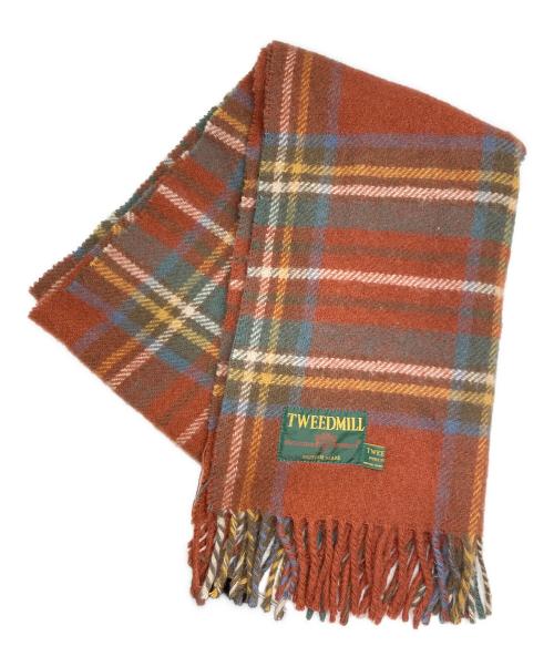 TWEEDMILL（ツイードミル）TWEEDMILL (ツイードミル) チェックマフラー レッドの古着・服飾アイテム
