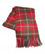 TWEEDMILLツイードミル）の古着「ツイードミル ウールタータンチェックストール」｜レッド