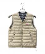 DANTONダントン）の古着「ダウンベスト」｜ベージュ