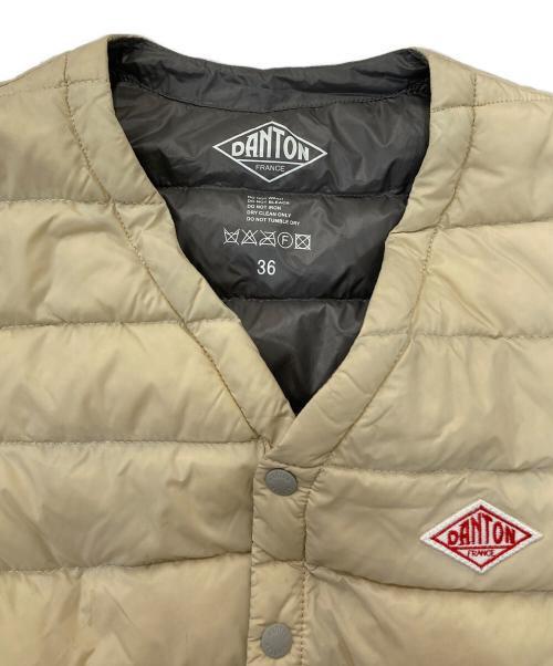 DANTON（ダントン）DANTON (ダントン) ダウンベスト ベージュ サイズ:36の古着・服飾アイテム