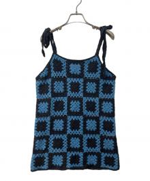 jouetie（ジュエティ）の古着「2トーンクロシェキャミチュニック」｜ブルー