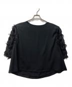 ROSSOロッソ）の古着「ジャガードスリーブプルオーバー」｜ブラック