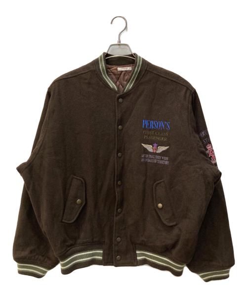 PERSON'S（パーソンズ）PERSON'S (パーソンズ) スタジャン ブラウン サイズ:サイズ表記無しの古着・服飾アイテム