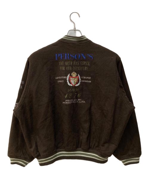 PERSON'S（パーソンズ）PERSON'S (パーソンズ) スタジャン ブラウン サイズ:サイズ表記無しの古着・服飾アイテム