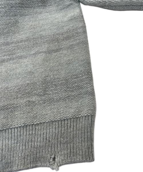 SandWaterr（サンドウォーター）SANDWATERR (サンドウォーター) ダメージ加工Vネックセーター グレー サイズ:Mの古着・服飾アイテム