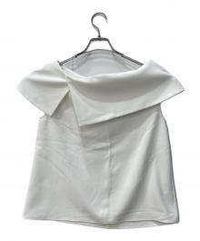 Noble（ノーブル）の古着「ソフトツイルケープブラウス」｜ホワイト