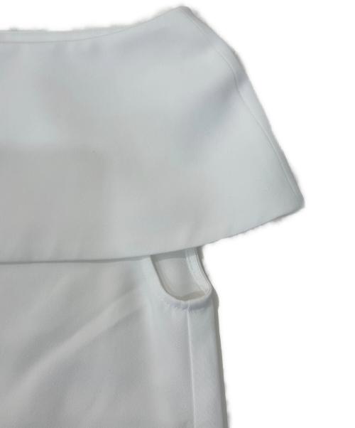 Noble（ノーブル）Noble (ノーブル) ソフトツイルケープブラウス ホワイト サイズ:サイズ表記なしの古着・服飾アイテム