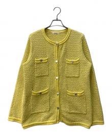 LOUNIE（ルーニー）の古着「ツイードジャケット」｜イエロー