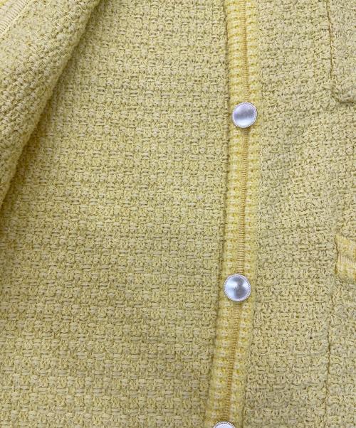 LOUNIE（ルーニー）LOUNIE (ルーニー) ツイードジャケット イエロー サイズ:FREEの古着・服飾アイテム