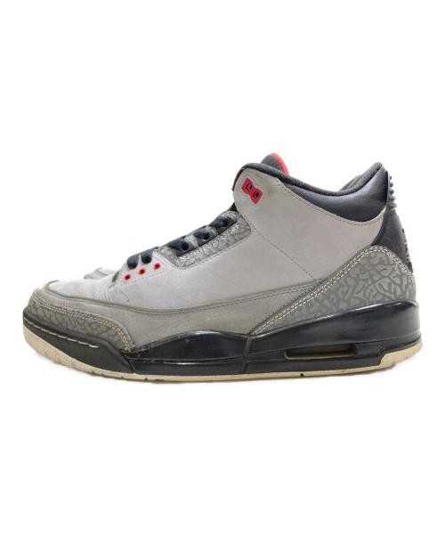 NIKE（ナイキ）NIKE (ナイキ) JORDAN 3 RETRO グレー サイズ:28.5の古着・服飾アイテム
