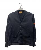 Lamb Knitラムニット）の古着「ヴィンテージニットカーディガン」｜ブラック