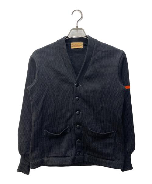 Lamb Knit（ラムニット）Lamb Knit (ラムニット) ヴィンテージニットカーディガン ブラック サイズ:不明の古着・服飾アイテム