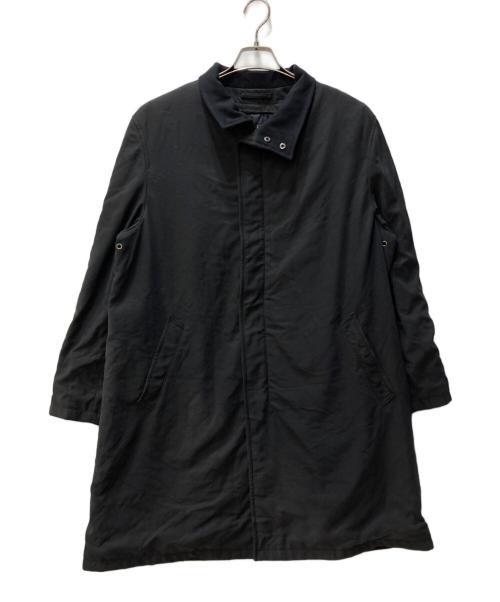 ARMANI COLLEZIONI（アルマーニ コレツィオーニ）ARMANI COLLEZIONI (アルマーニ コレツィオーニ) ジップアップスタンドカラーコート ブラック サイズ:50の古着・服飾アイテム