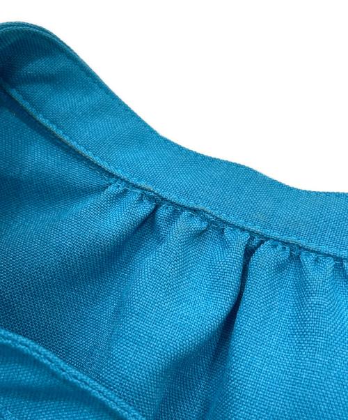 UNITED TOKYO（ユナイテッドトーキョー）UNITED TOKYO (ユナイテッドトーキョー) ケープタックコンビブラウス ブルー サイズ:FREEの古着・服飾アイテム