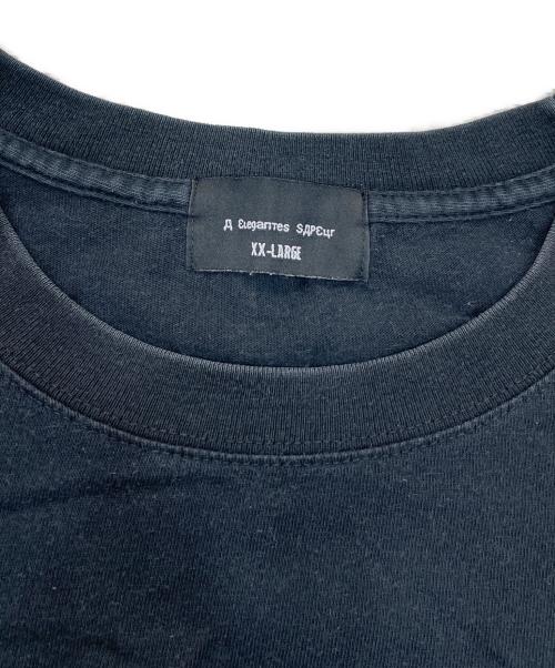a elegantes sapeur（エレガンティス サプール）a elegantes sapeur (エレガンティス サプール) ロッドマンTee ブラック サイズ:XXLの古着・服飾アイテム