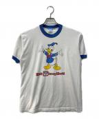 DISNEYディズニー）の古着「リンガーTシャツ」｜ホワイト