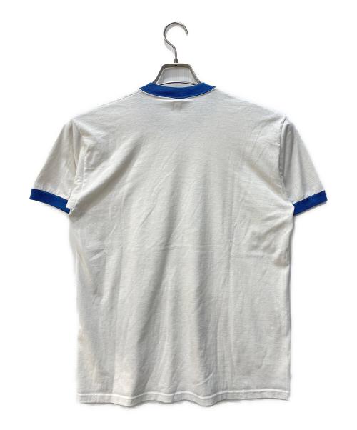 DISNEY（ディズニー）Disney (ディズニー) リンガーTシャツ ホワイト サイズ:Lの古着・服飾アイテム