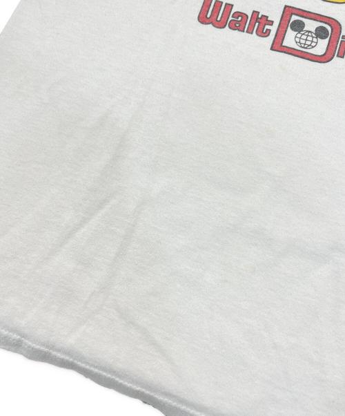DISNEY（ディズニー）Disney (ディズニー) リンガーTシャツ ホワイト サイズ:Lの古着・服飾アイテム