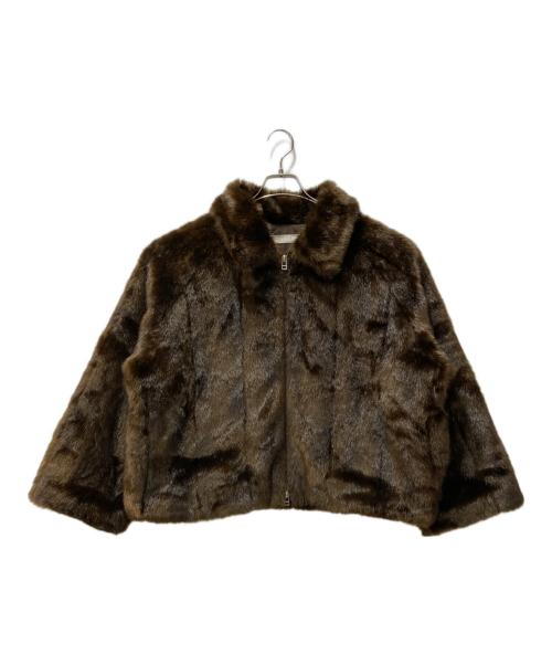 LEINWANDE（ラインヴァンド）LEINWANDE (ラインヴァンド) フェイクファージャケット ブラウン サイズ:Freeの古着・服飾アイテム