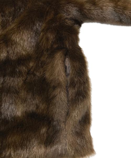 LEINWANDE（ラインヴァンド）LEINWANDE (ラインヴァンド) フェイクファージャケット ブラウン サイズ:Freeの古着・服飾アイテム