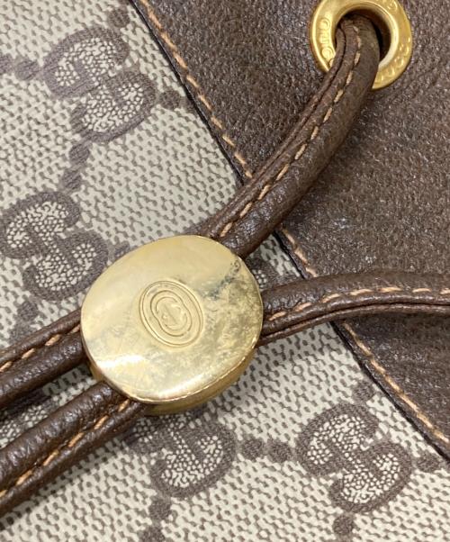 GUCCI（グッチ）GUCCI (グッチ) 巾着ショルダーバッグ ベージュの古着・服飾アイテム