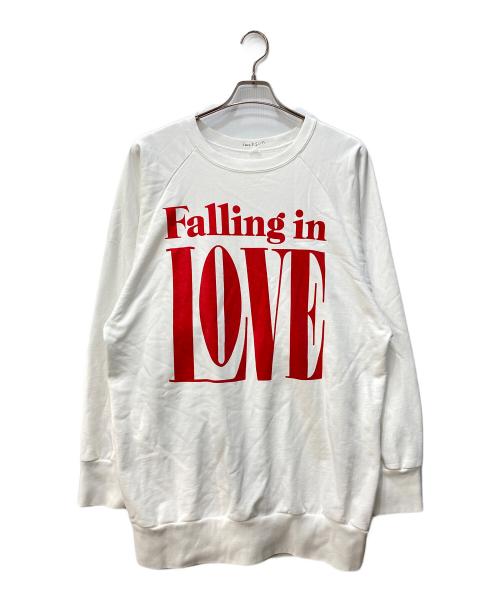 JACKSON MATISSE（ジャクソンマティス）JACKSON MATISSE (ジャクソンマティス) FALLING IN LOVE SWEAT ホワイト サイズ:LARGEの古着・服飾アイテム
