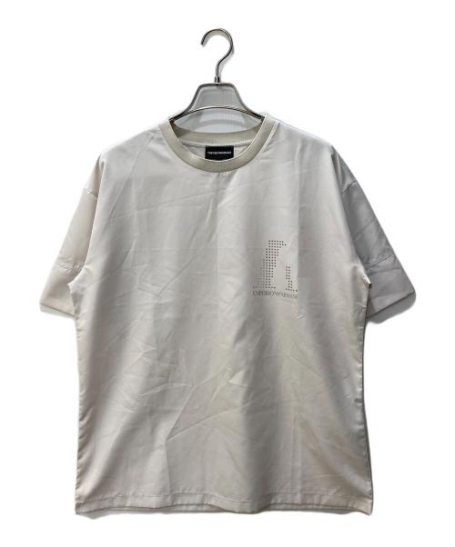 EMPORIO ARMANI（エンポリオアルマーニ）EMPORIO ARMANI (エンポリオアルマーニ) ナイロンカットソー ベージュ サイズ:XSの古着・服飾アイテム