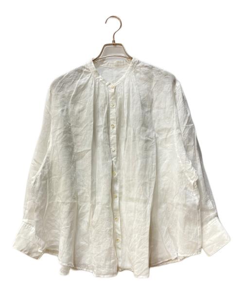 SLOBE IENA（スローブ イエナ）SLOBE IENA (スローブ イエナ) ラミーギャザーシャツ ホワイト サイズ:Freeの古着・服飾アイテム