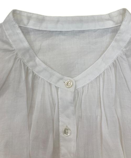 SLOBE IENA（スローブ イエナ）SLOBE IENA (スローブ イエナ) ラミーギャザーシャツ ホワイト サイズ:Freeの古着・服飾アイテム