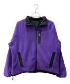FREAK'S STORE×SUNIAKADANSHIフリークスストア×スニアカダンシ）の古着「リバーシブルフリースジャケット」｜ブラック×パープル